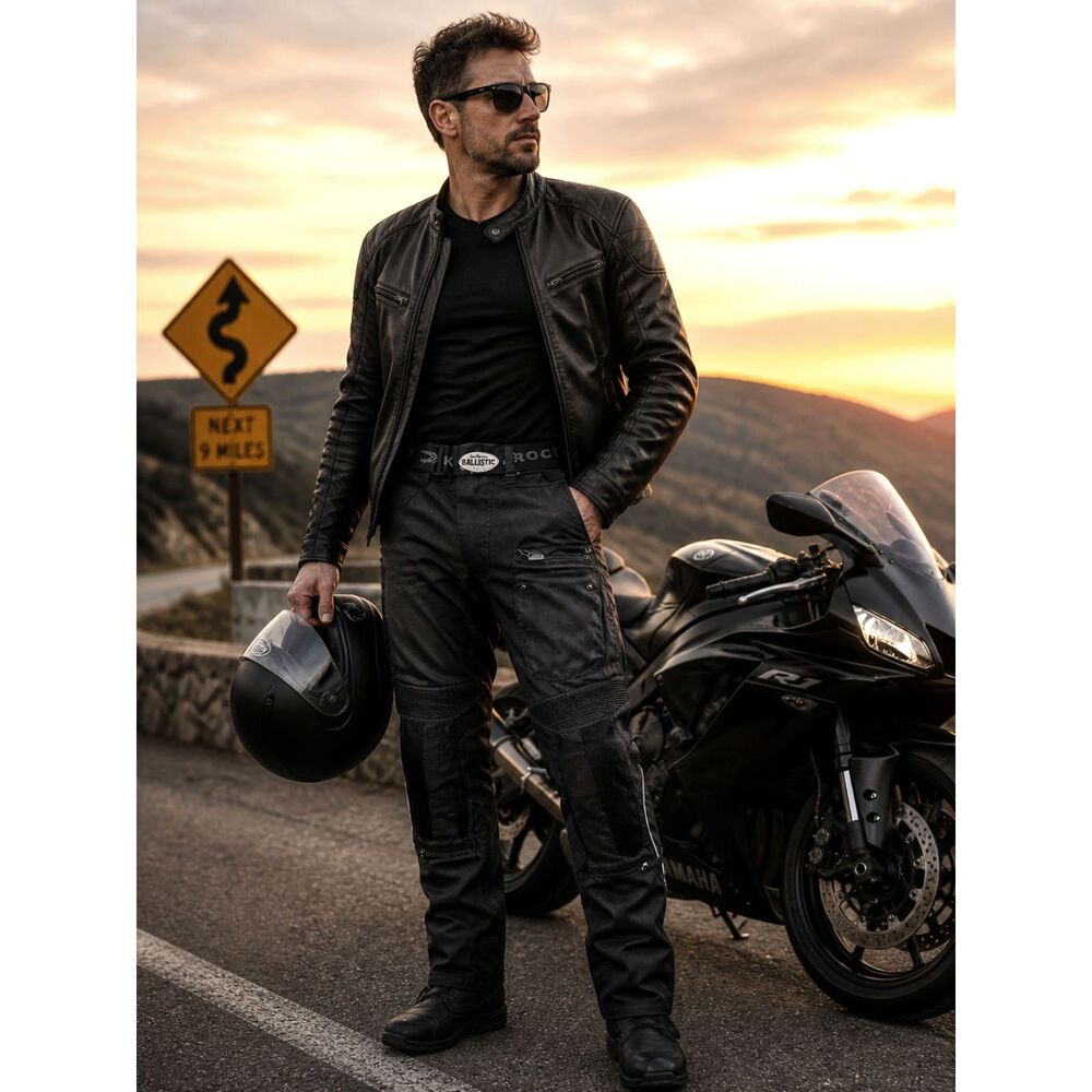 Joe Rocket Ballistic Black Motorcycle Riding Pants Trousers Mens Size Medium